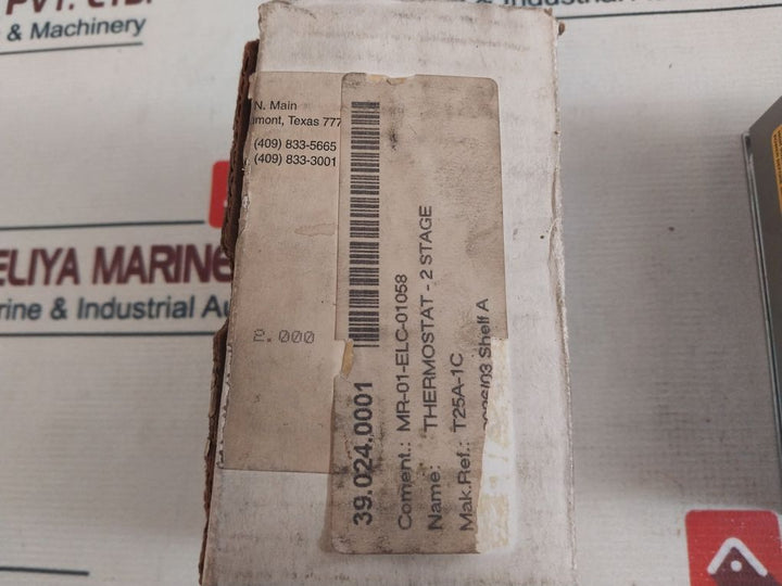 Johnson Controls T25A-1C Two Stage Room Thermostat