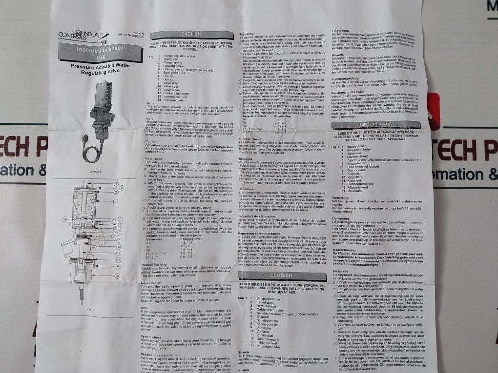 Johnson Controls V46Aa-9300