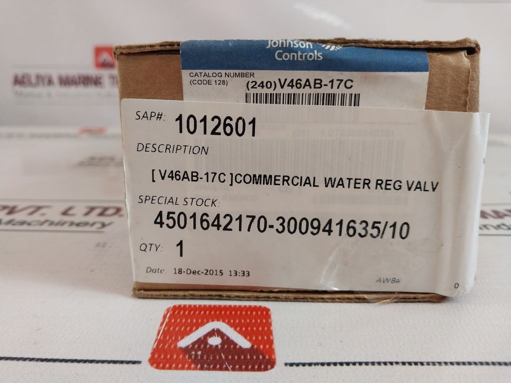 Johnson Controls V46Ab-17 Water Regulating Valve 005003413