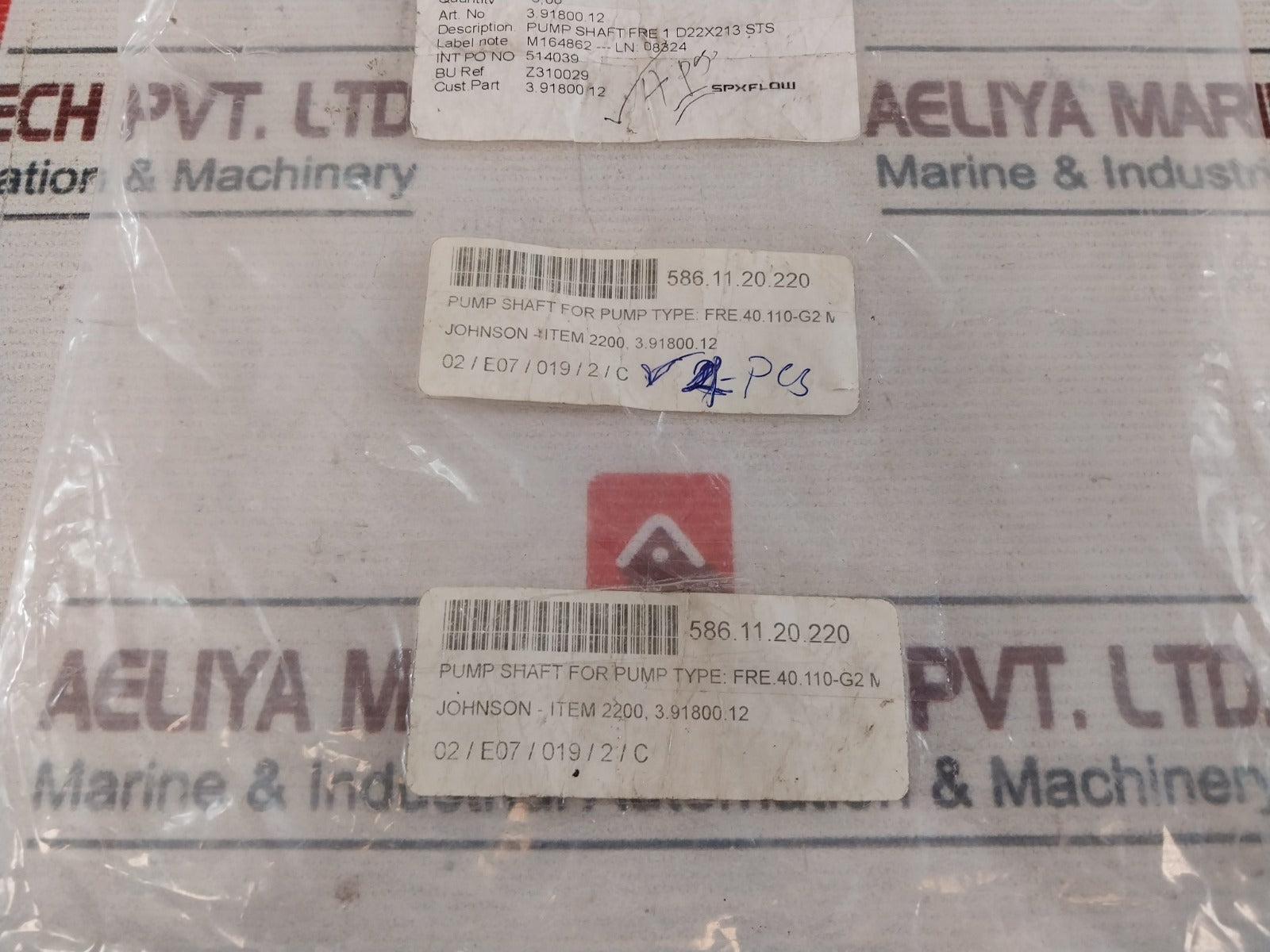 Johnson Fre.40.110-g2 Pump Shaft