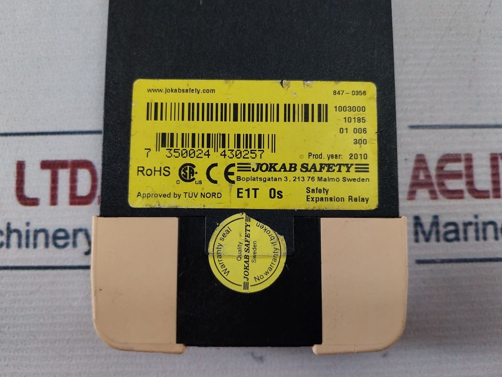 Jokab E1T 0S Safety Expansion Relay 6A