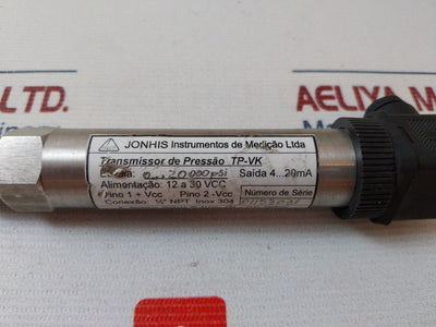 Jonhis Tp-vk Pressure Transmitter 12A 30 Vcc