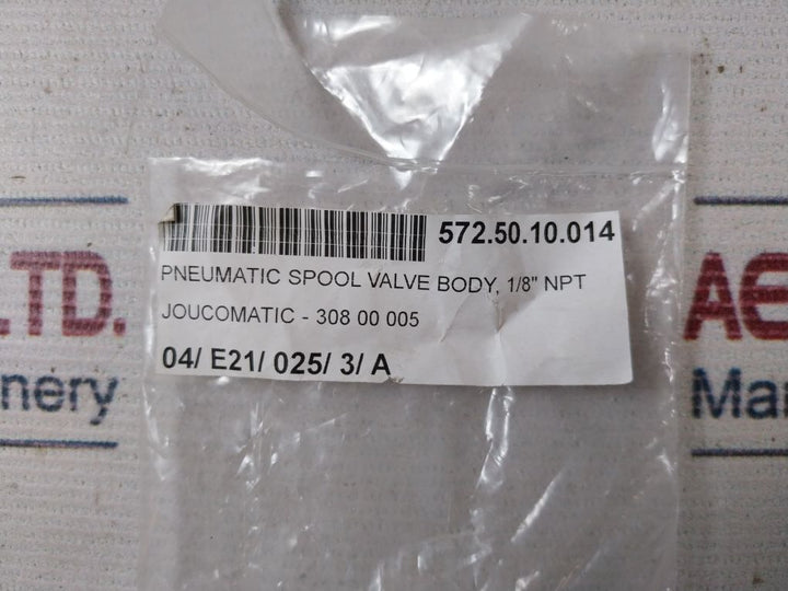 Joucomatic 30800005 Pneumatic Spool Valve Body, 1/8” Npt