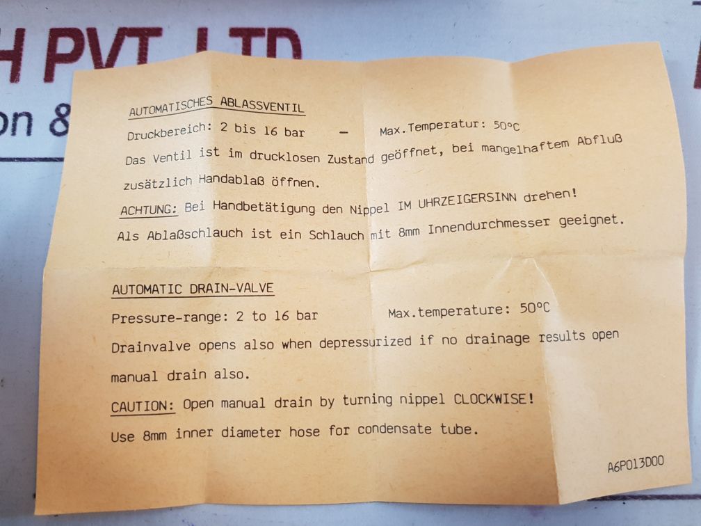 Joucomatic 34206001 3/4” auto drain filter