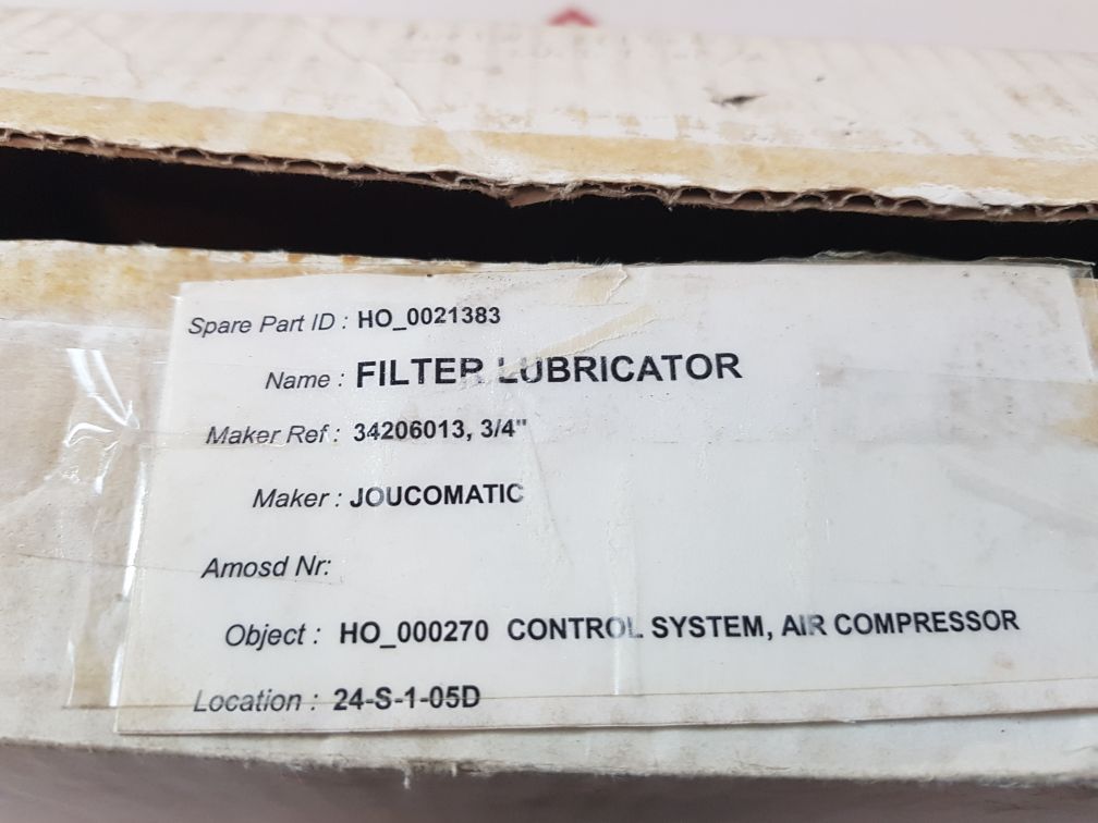 Joucomatic 34206013 filter lubricator