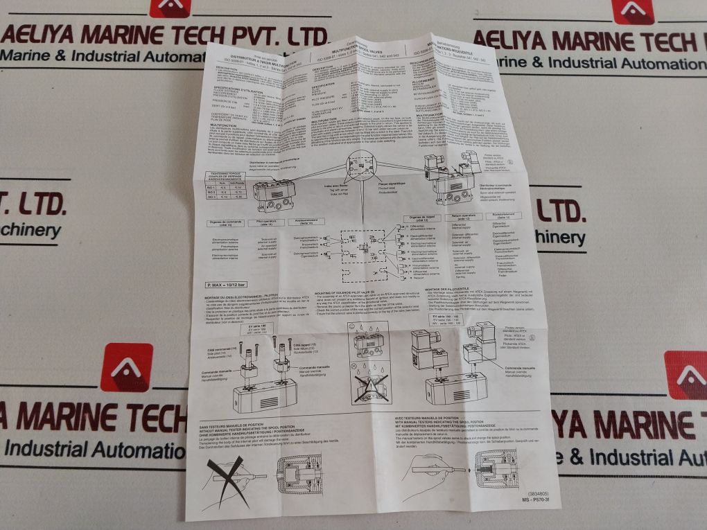 Joucomatic 54191010 Multifunction Spool Valve 12 Bar