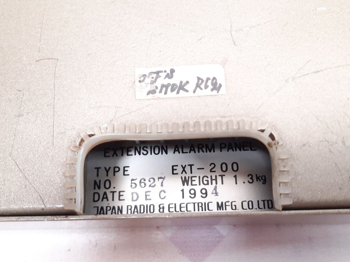 Jrcs Ext-200 Engineer’s Extension Alarm Panel used 5627