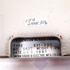 Jrcs Ext-200 Engineer’s Extension Alarm Panel used 5627