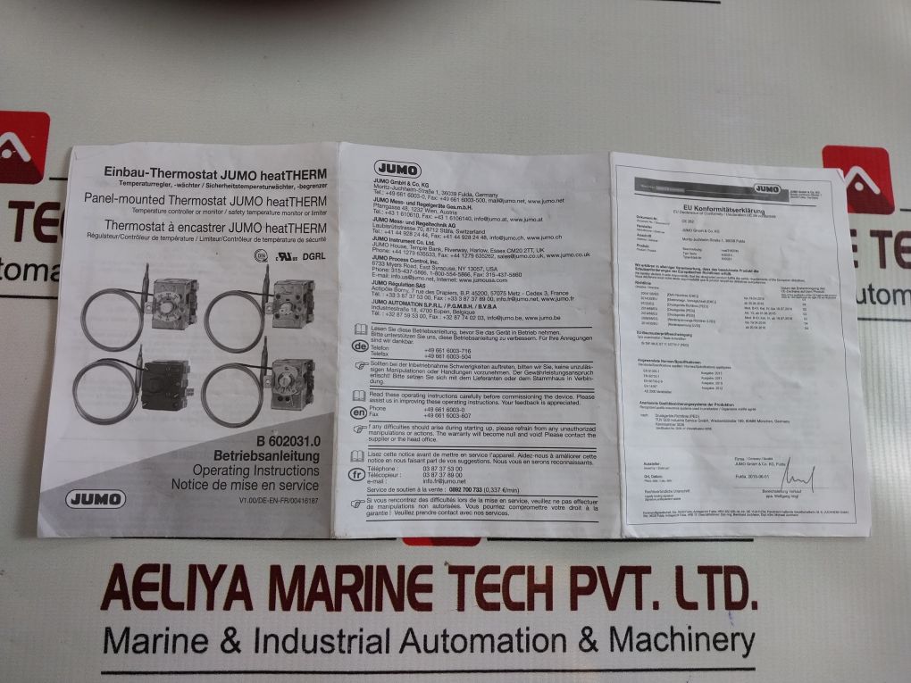Jumo 602031/81 Thermostat 025302030101834