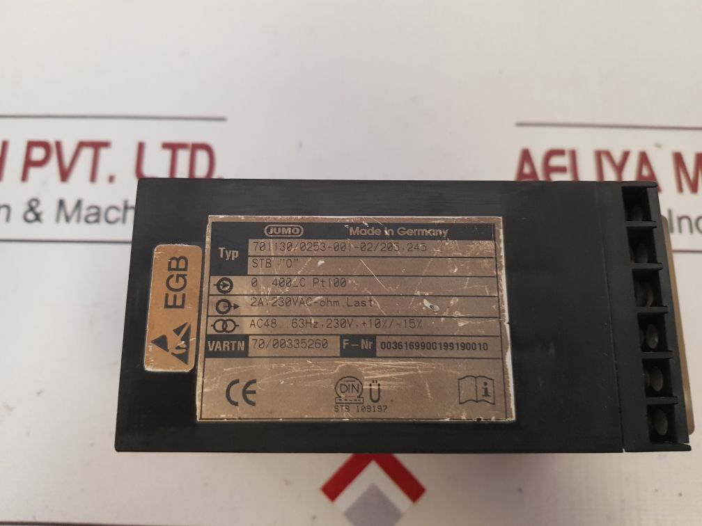 Jumo 701130/0253-001-02/205.245 Thermostat Regulator