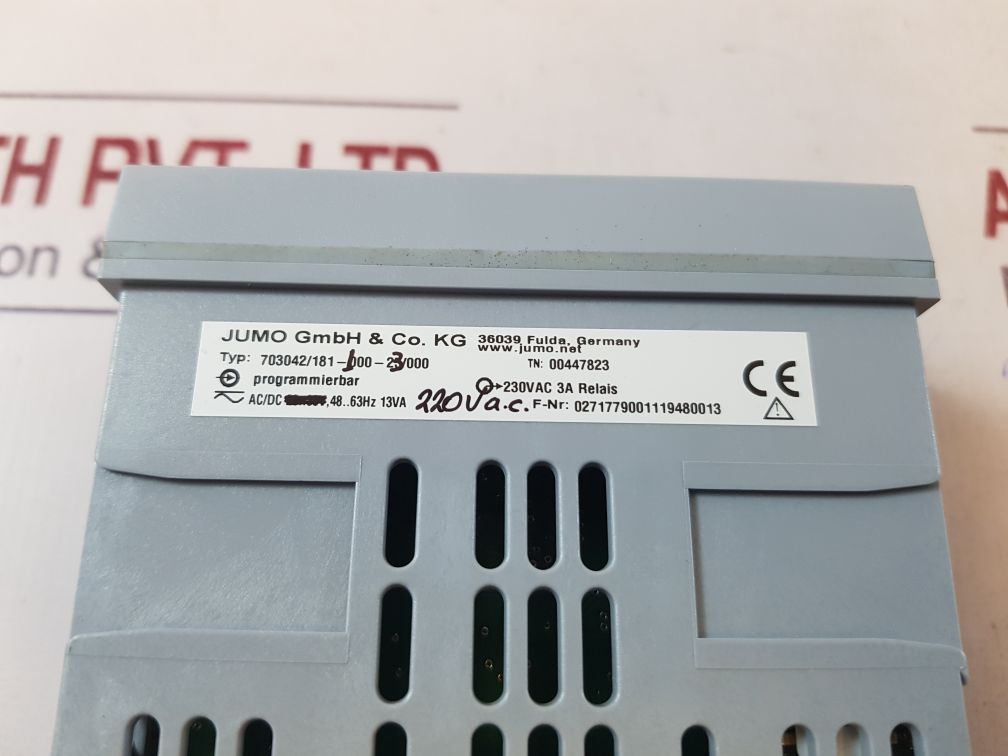 Jumo 703042/181-100-23/000 exhaust gas temperature controller