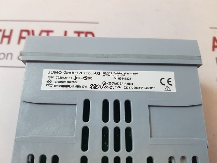 Jumo 703042/181-100-23/000 exhaust gas temperature controller