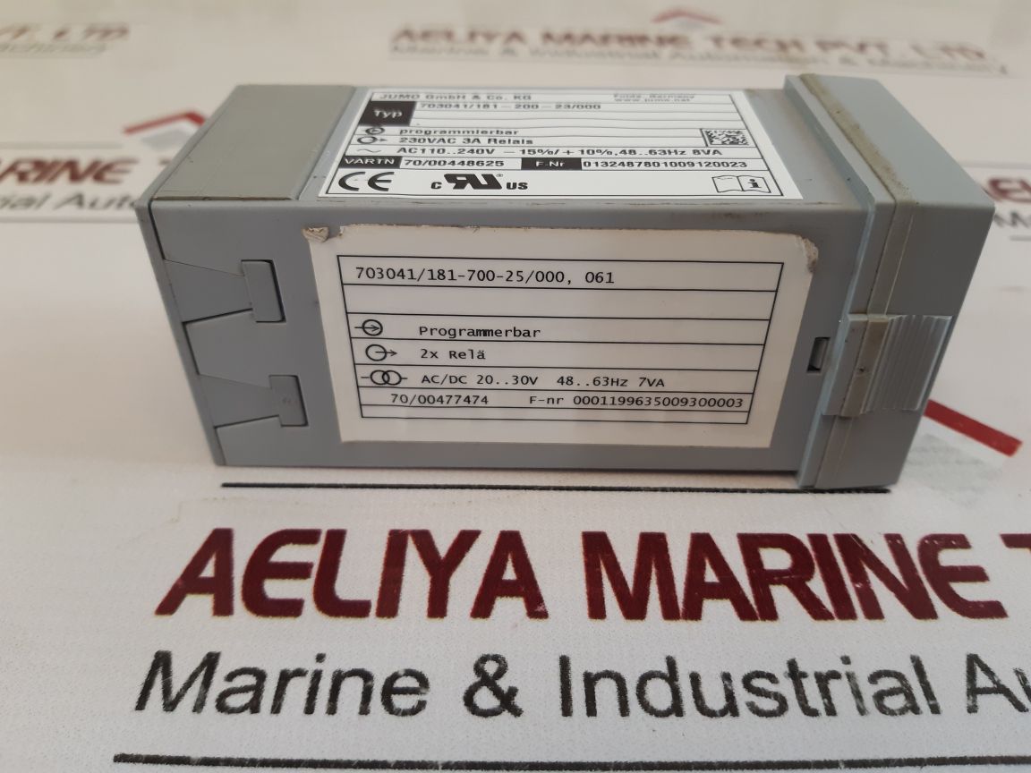 Jumo Dtron 316 Compact Controller 703041/181-200-23/000