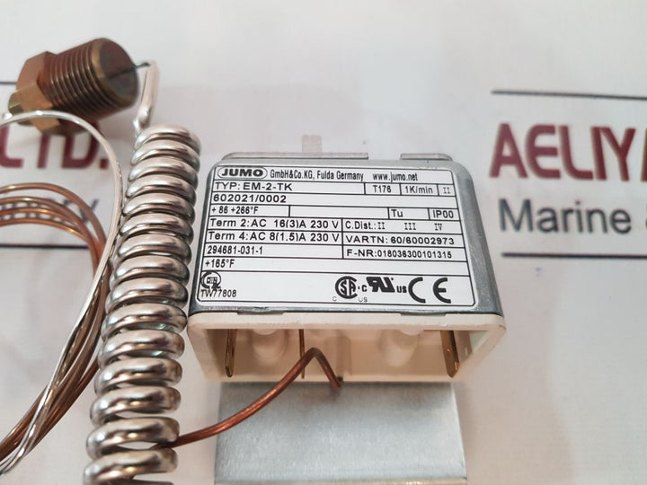 Jumo Em-2-tk Panel Mounted Thermostat T176