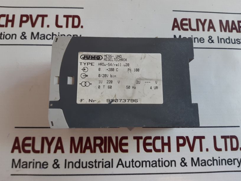 Jumo Hr0W-54/Re11.U20 Temperature Controller Pt100