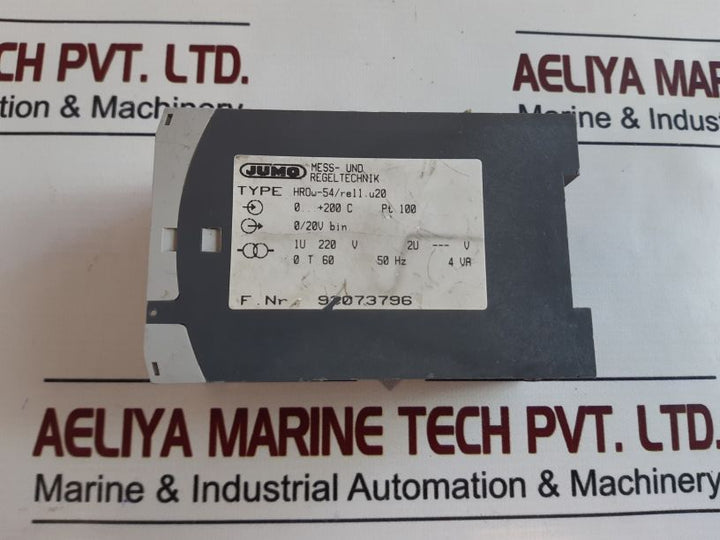 Jumo Hr0W-54/Re11.U20 Temperature Controller Pt100