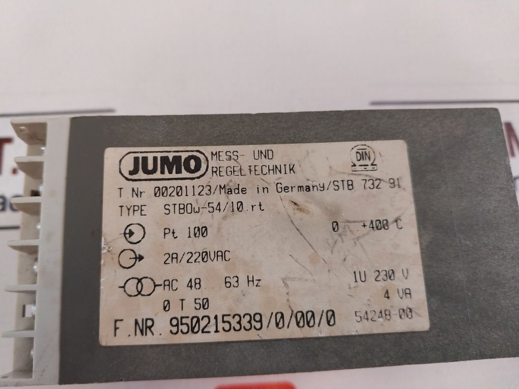 Jumo Stbow-54/10.Rt Temperature Controller 2A/220Vac