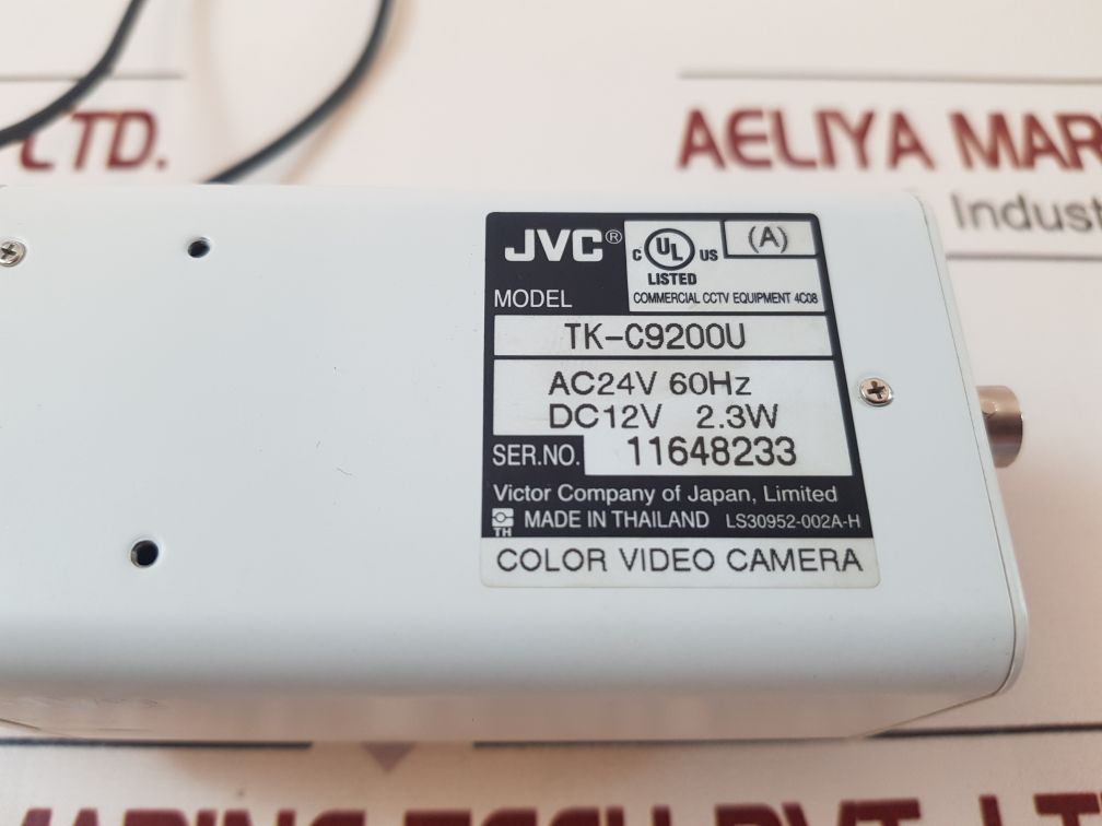 Jvc Tk-c9200U Color Video Camera
