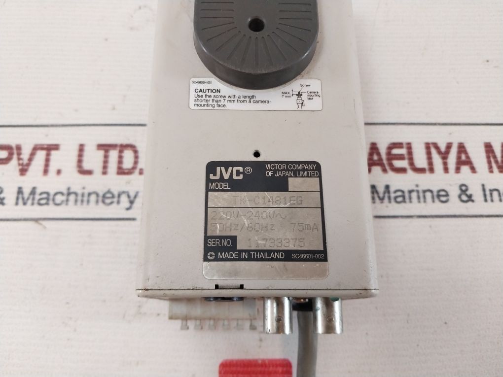 Jvc Tm-1010Pn Video Monitor Tk-c1481Eg Color Video Camera 3239 Photo Optic Lamp With Connector Cables