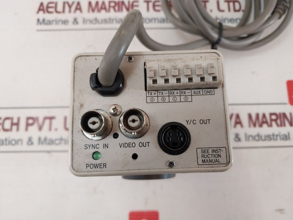 Jvc Tm-1010Pn Video Monitor Tk-c1481Eg Color Video Camera 3239 Photo Optic Lamp With Connector Cables