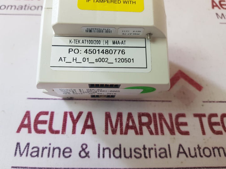 K-tek M4A-at-tk Rev B Control Level Transmitter