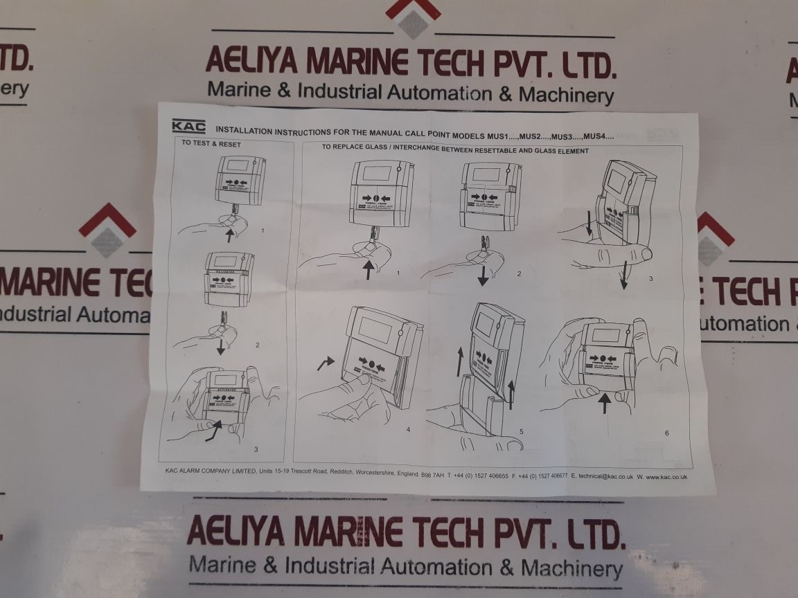 Kac Mus1A-r470Sf-01 Conventional Resettable Call Point