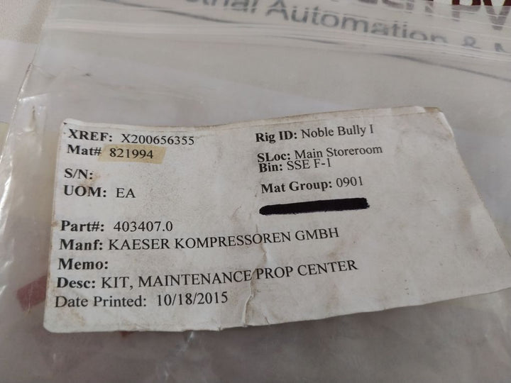 Kaeser 403407.0 Combination Valve Repair Kit/Maintenance Kit