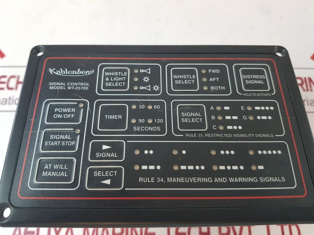 Kahlenberg Wt-25700 Automatic Signal Timer Control