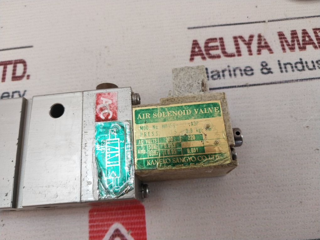 Kaneko Sangyo Mb15G-10-a3P Air Solenoid Valve 200/220V Ac