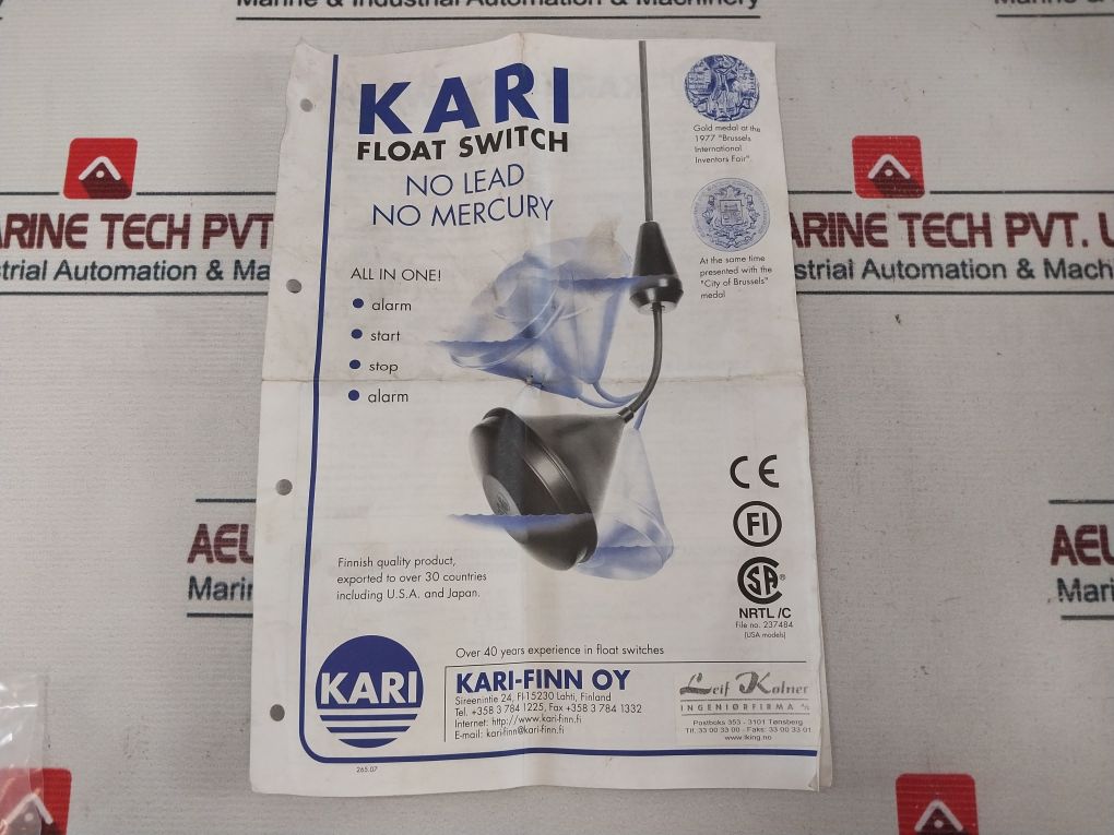 Kari-finn M1L Float Switch