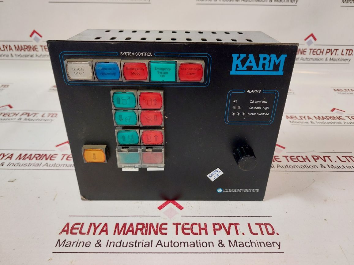 Karmoy Winch System Control Main Panel
