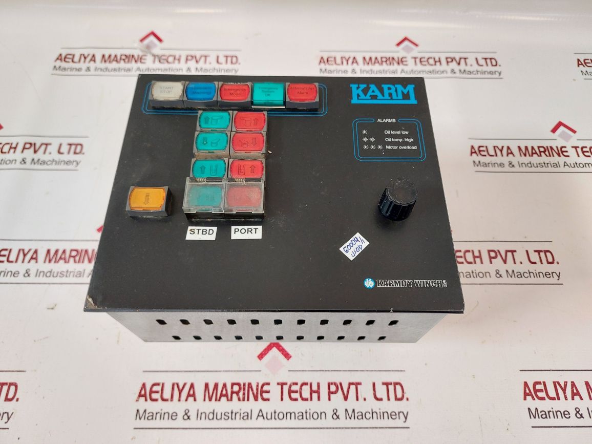 Karmoy Winch System Control Main Panel
