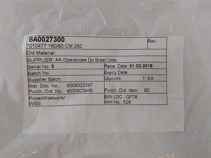 Kastas 90-105-12 Seal Kit For Hydraulic Cylinder Ba0027300