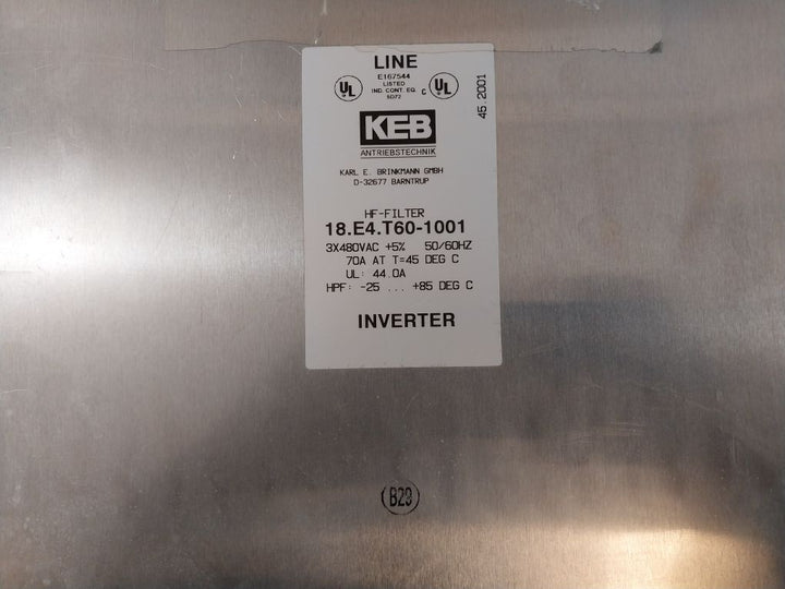 Keb 18.E4.T60-1001 Hf-filterkit