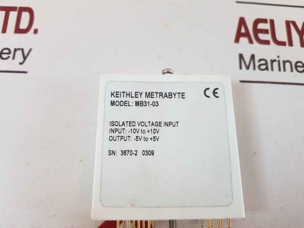Keithley Metrabyte Mb31-03 Isolated Voltage Input Module
