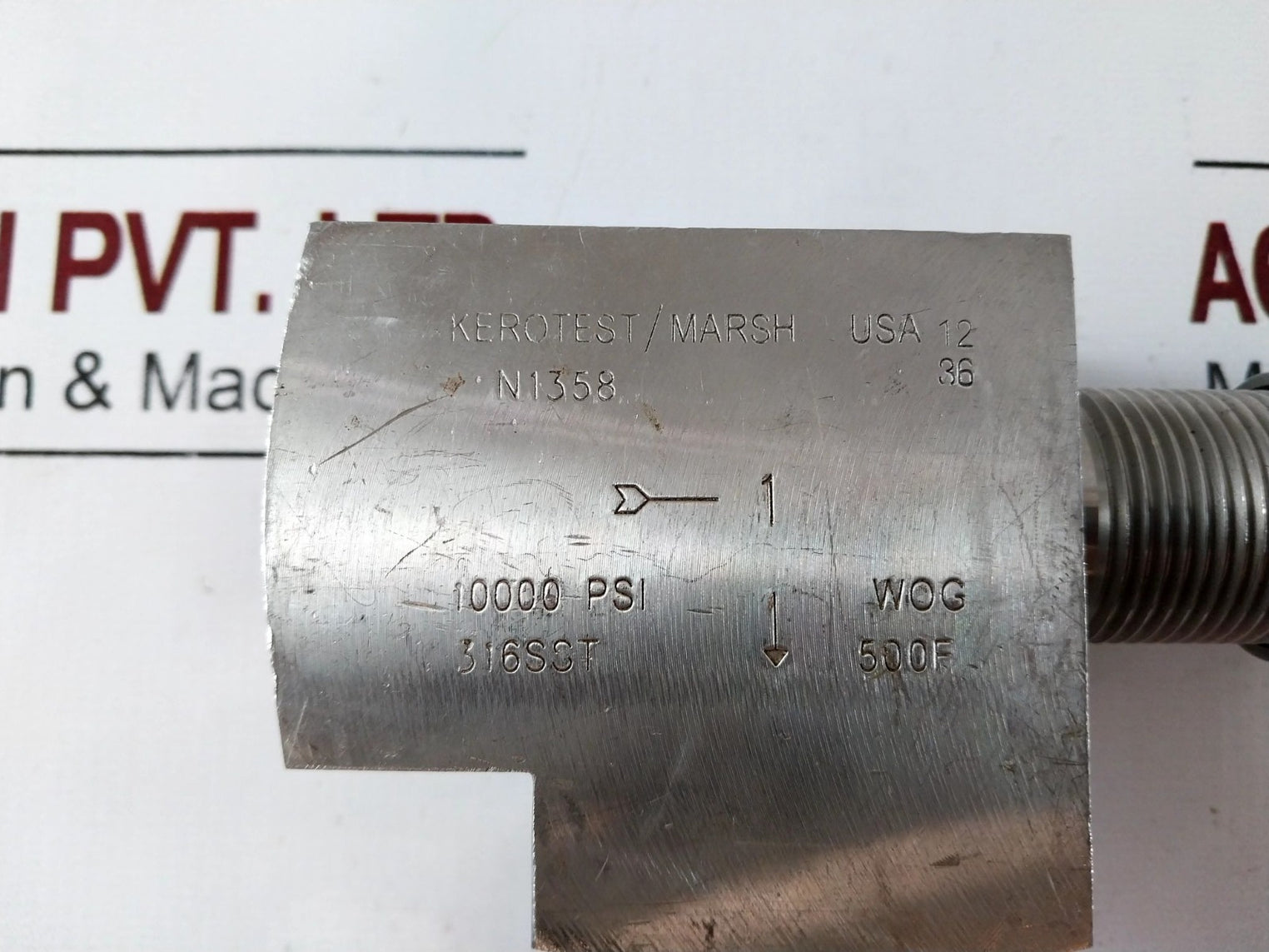 Kerotest/Marsh N1358 Needle Valve 10000 Psi