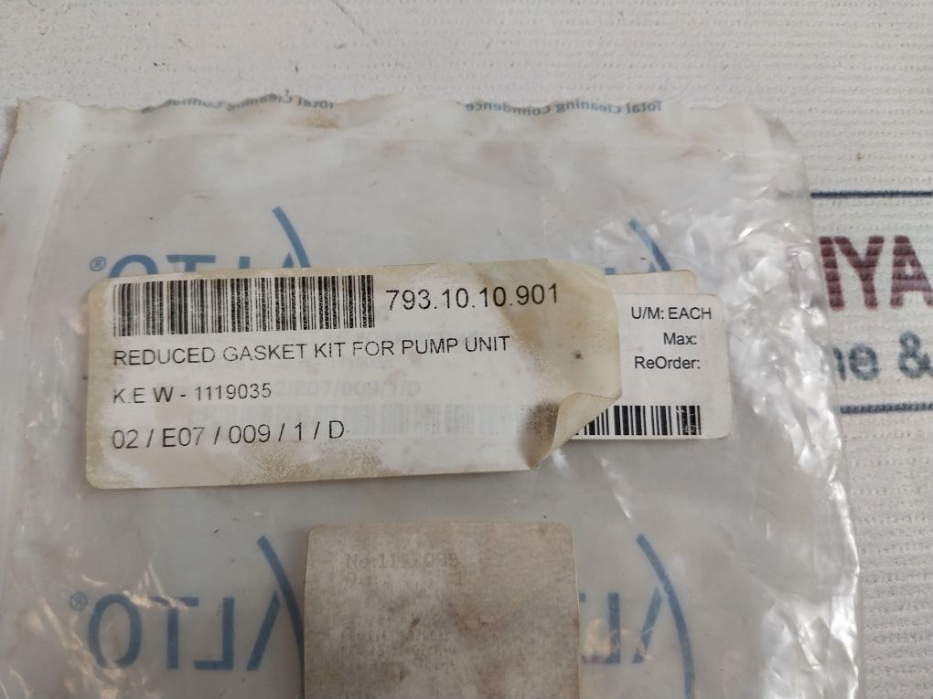 Kew 1119035 Reduced Gasket Kit For Pump Unit
