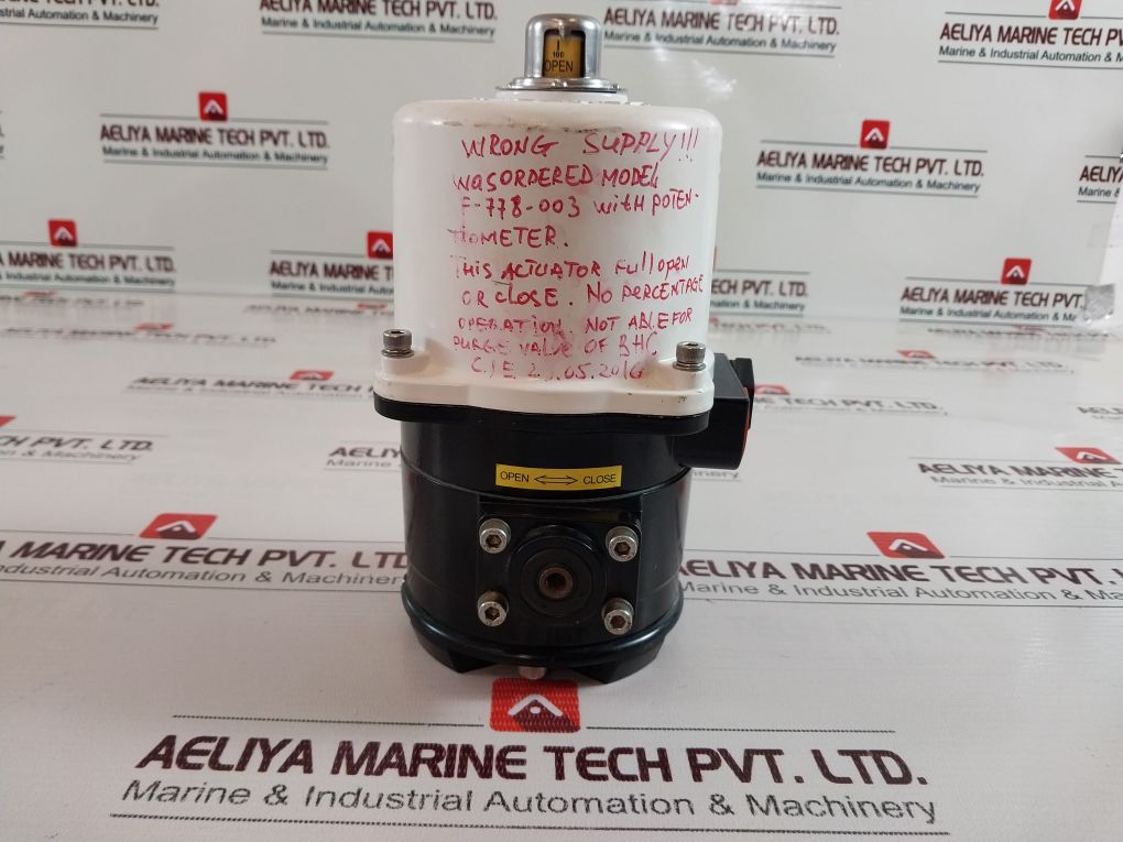 Pentair Keystone F778-005 Electric Actuators 220-240V Ac