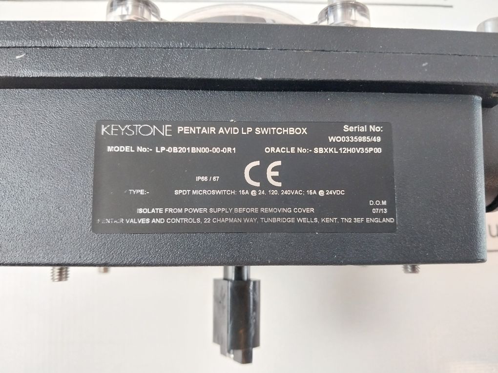 Keystone Lp-0B201Bn00-00-0R1 Limit Switch Box