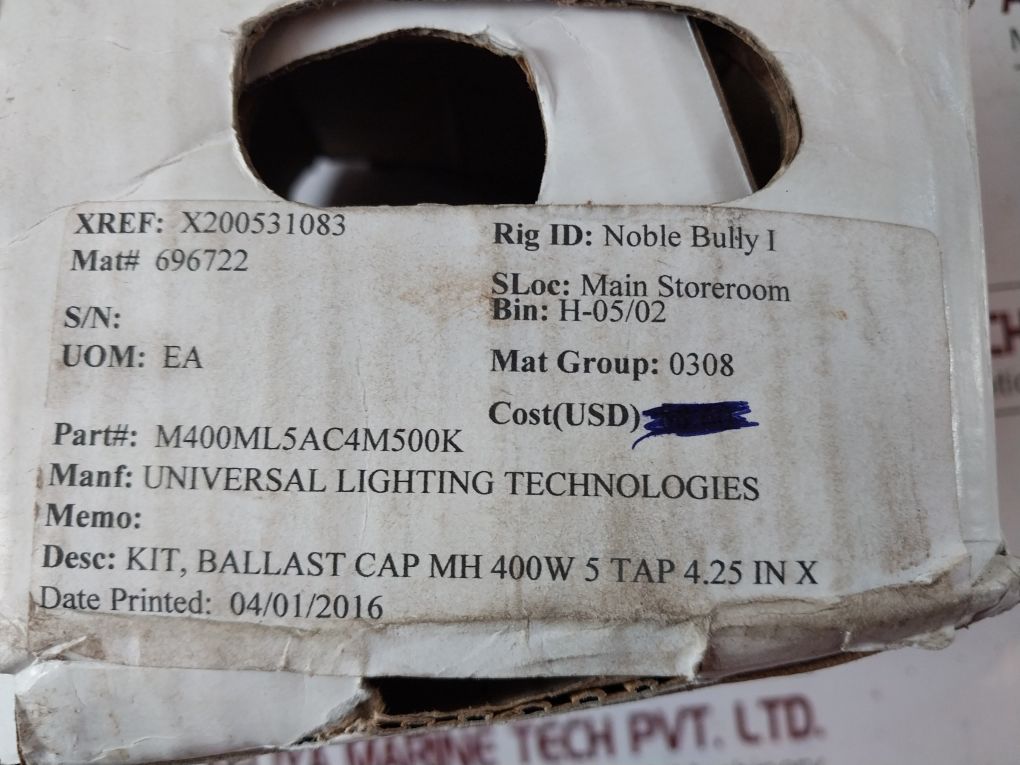 Keystone M400Ml5Ac4M500K Ballast Kit Mh-400A-p-ca /B Transformer