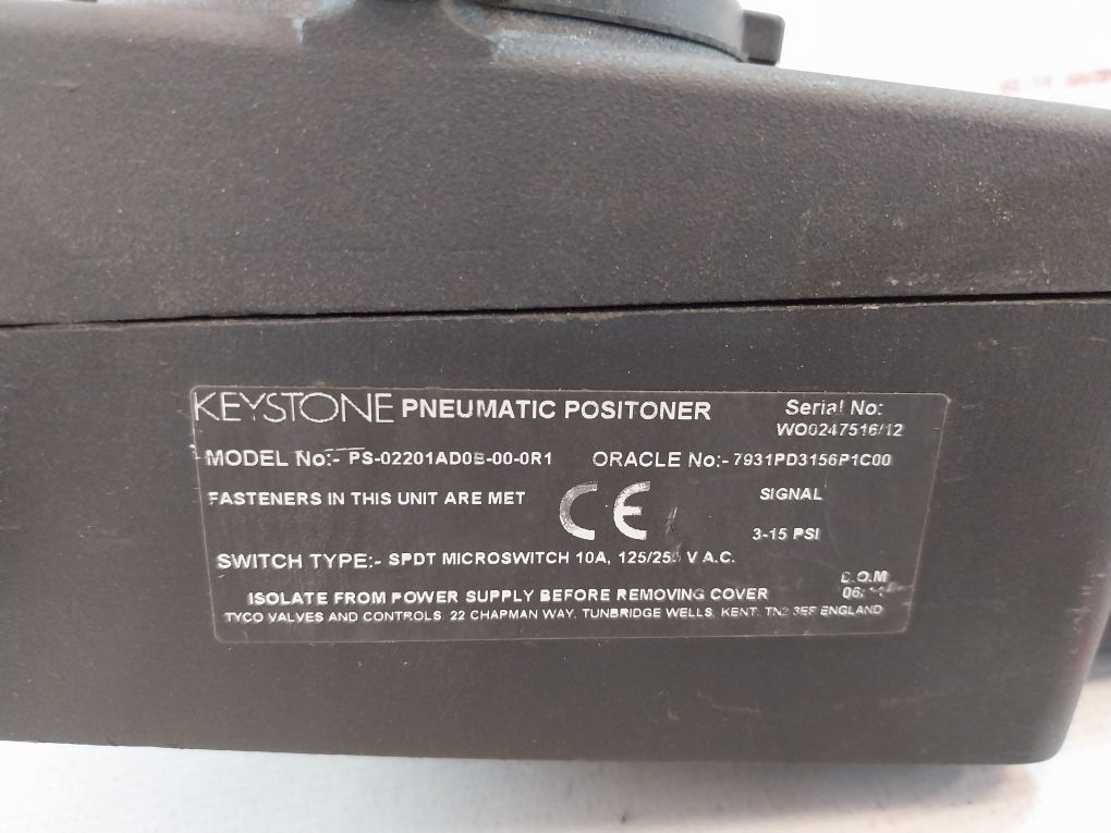 Keystone Ps-02201Ad0E-00-0R1 Pneumatic Positioner 3-15 Psi – Aeliya ...