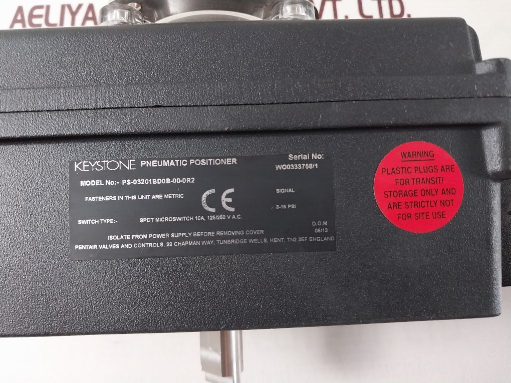 Keystone Ps-03201Bd0B-00-0R2 Rotary Pneumatic Positioner