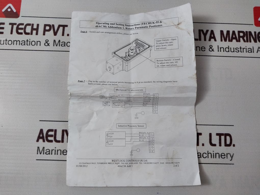 Keystone Ps-03201Bd0B-00-0R2 Rotary Pneumatic Positioner