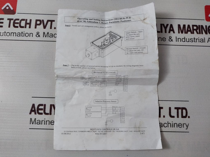 Keystone Ps-03201Bd0B-00-0R2 Rotary Pneumatic Positioner