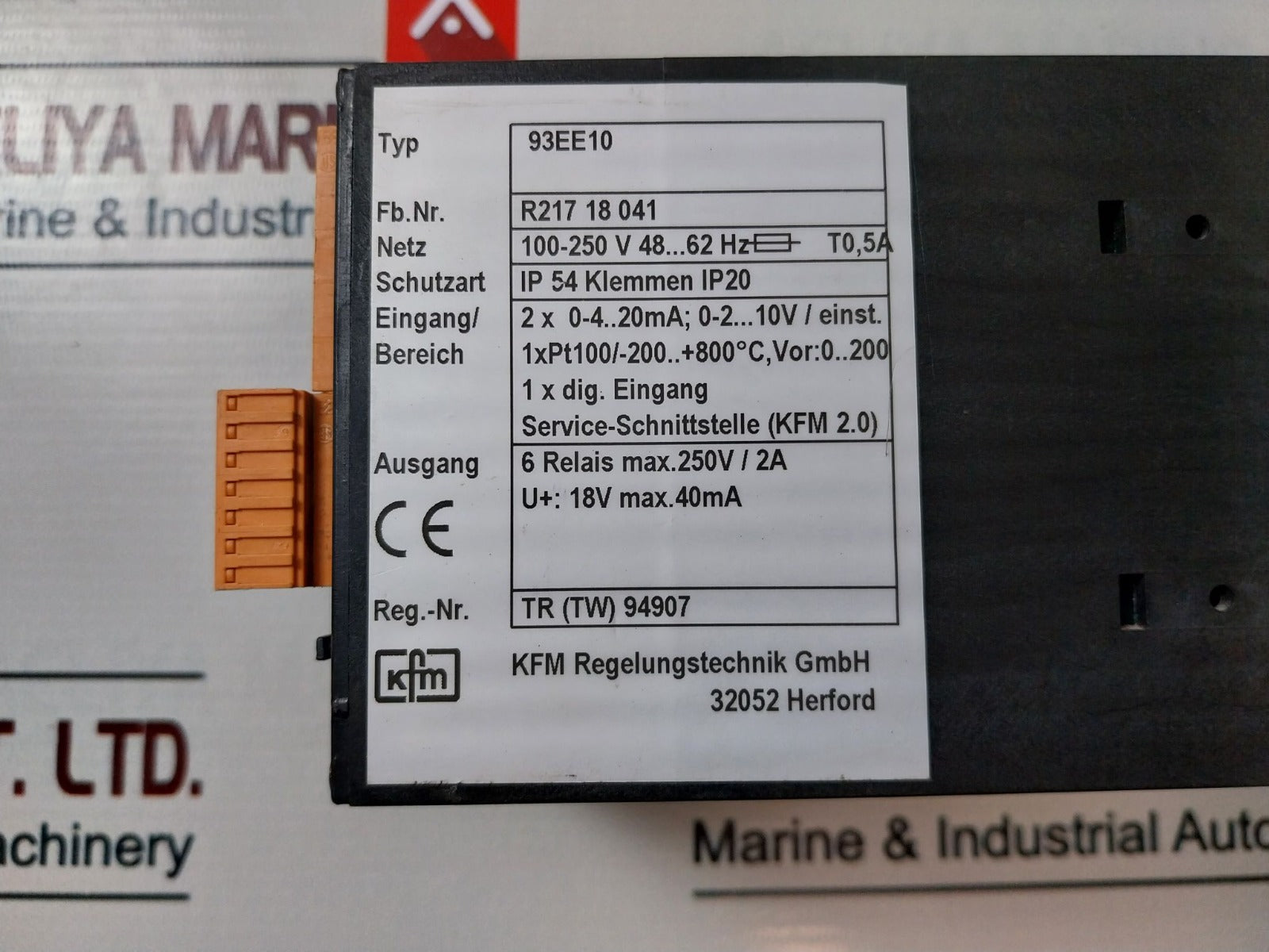 Kfm Regelungstechnik 93Ee10 Temperature Controller 100-250 V
