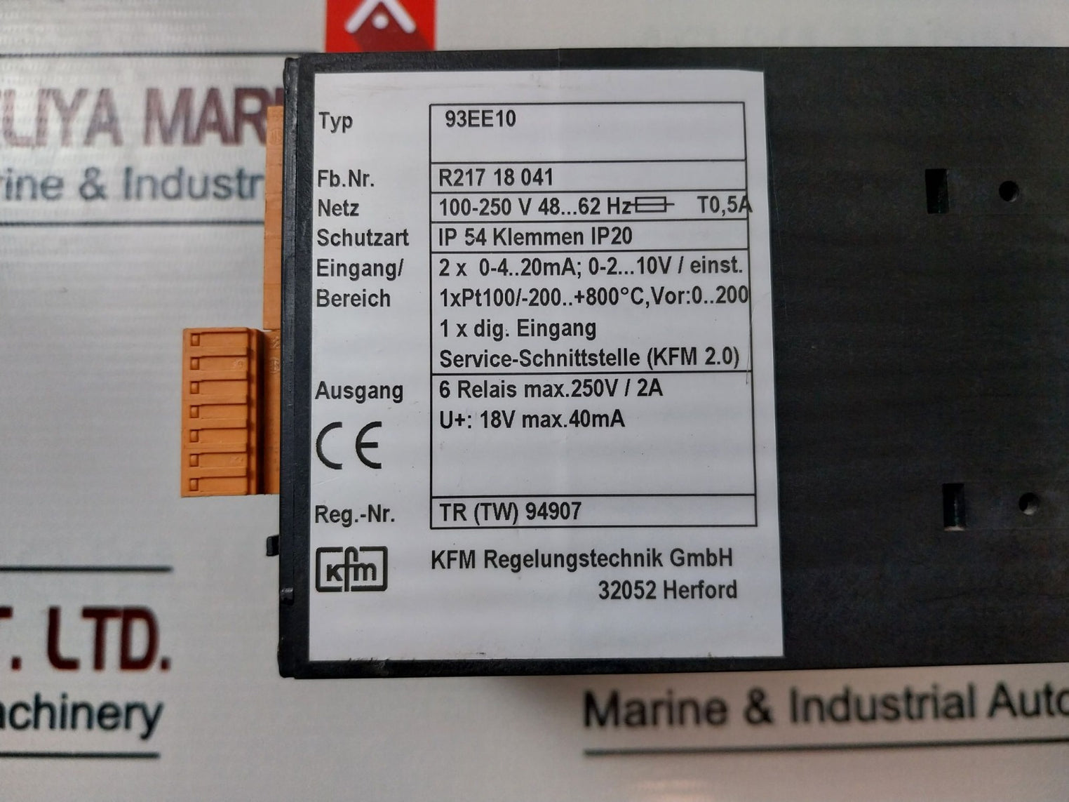 Kfm Regelungstechnik 93Ee10 Temperature Controller 100-250 V