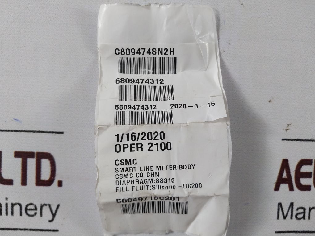 50049716C201 Valve Kg23 5X876 Smart Line Meter Body