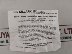 Killark Kdb-1 Breather Drain Plug 00905767