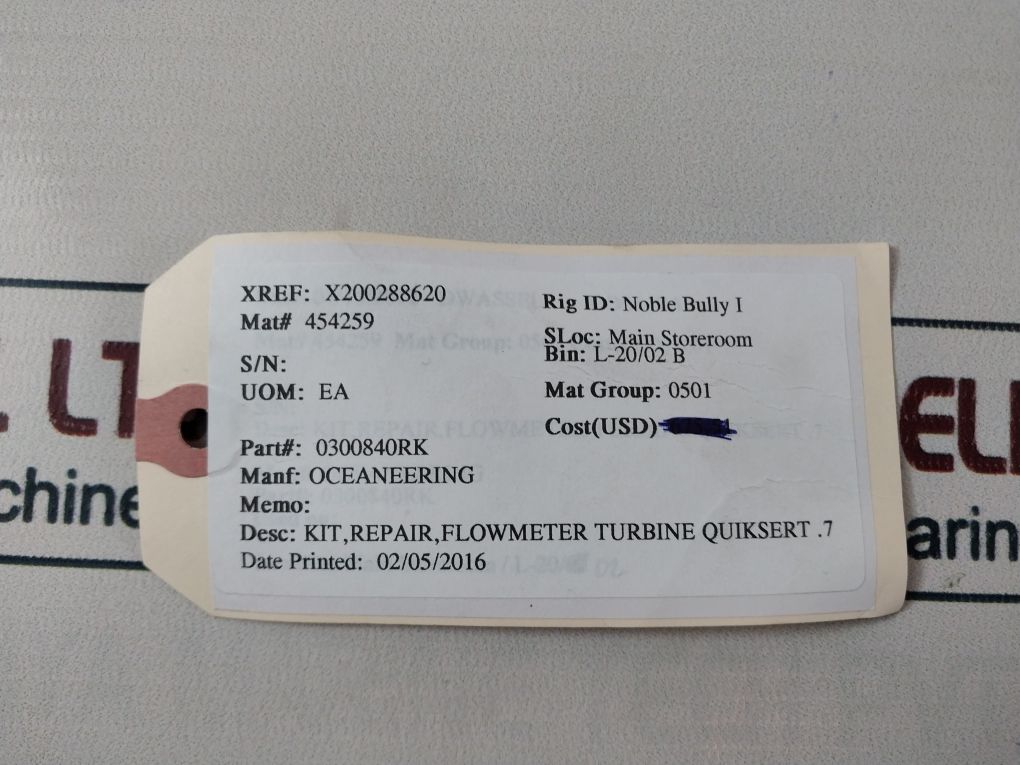 Kimray 0300840Rk Flow Meter Repair Kit