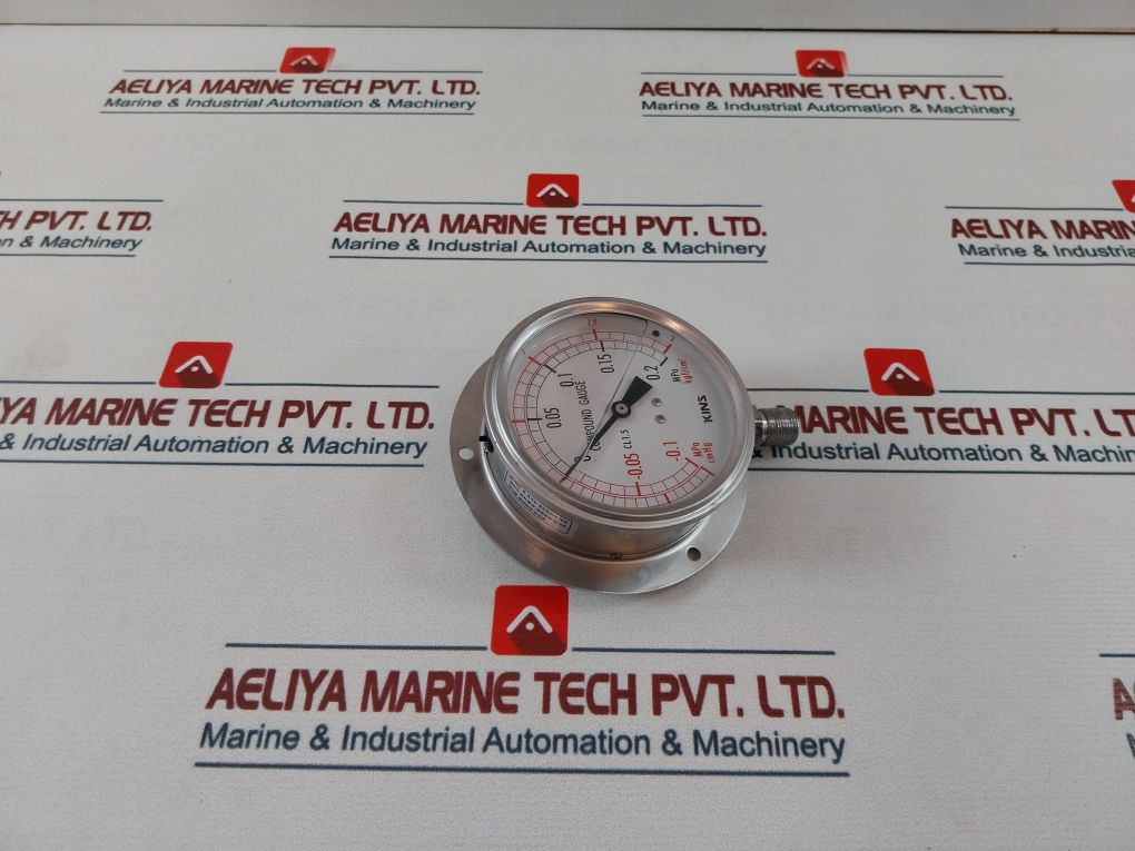 Kins Ksb 5305 Compound Gauge -0.1 To 0.2 Mpa